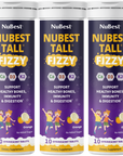 NuBest Tall Fizzy, Effervescent Tablets for Ages 4+, Orange Flavor, 10 Servings by NuBest Nutrition®