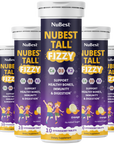 NuBest Tall Fizzy, Effervescent Tablets for Ages 4+, Orange Flavor, 10 Servings by NuBest Nutrition®