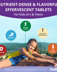 NuBest Tall Fizzy, Effervescent Tablets for Ages 4+, Orange Flavor, 10 Servings by NuBest Nutrition®