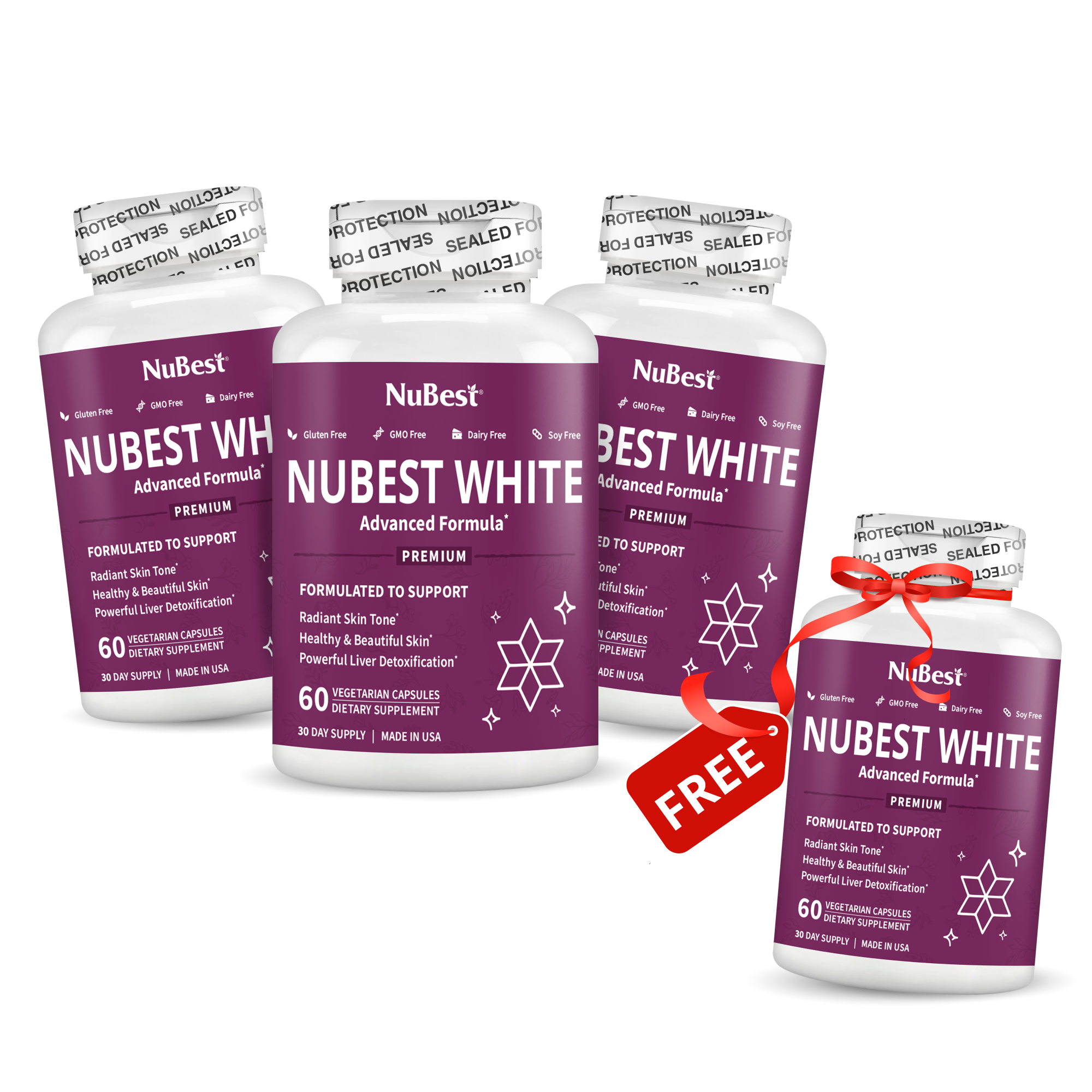 NuBest White, Skin Brightening Formula, 60 Vegan Capsules by NuBest Nutrition®