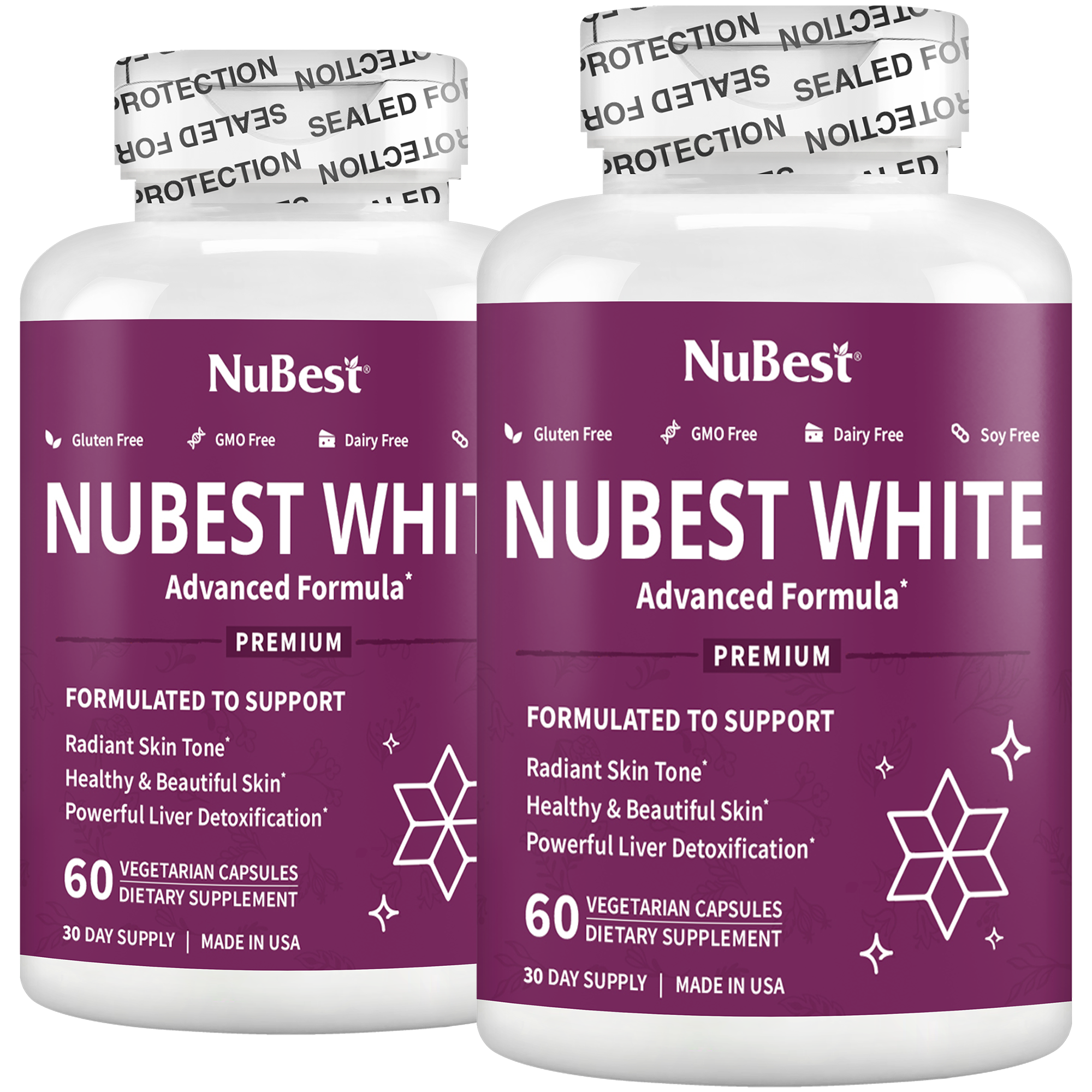 NuBest White, Skin Brightening Formula, 60 Vegan Capsules by NuBest Nutrition®