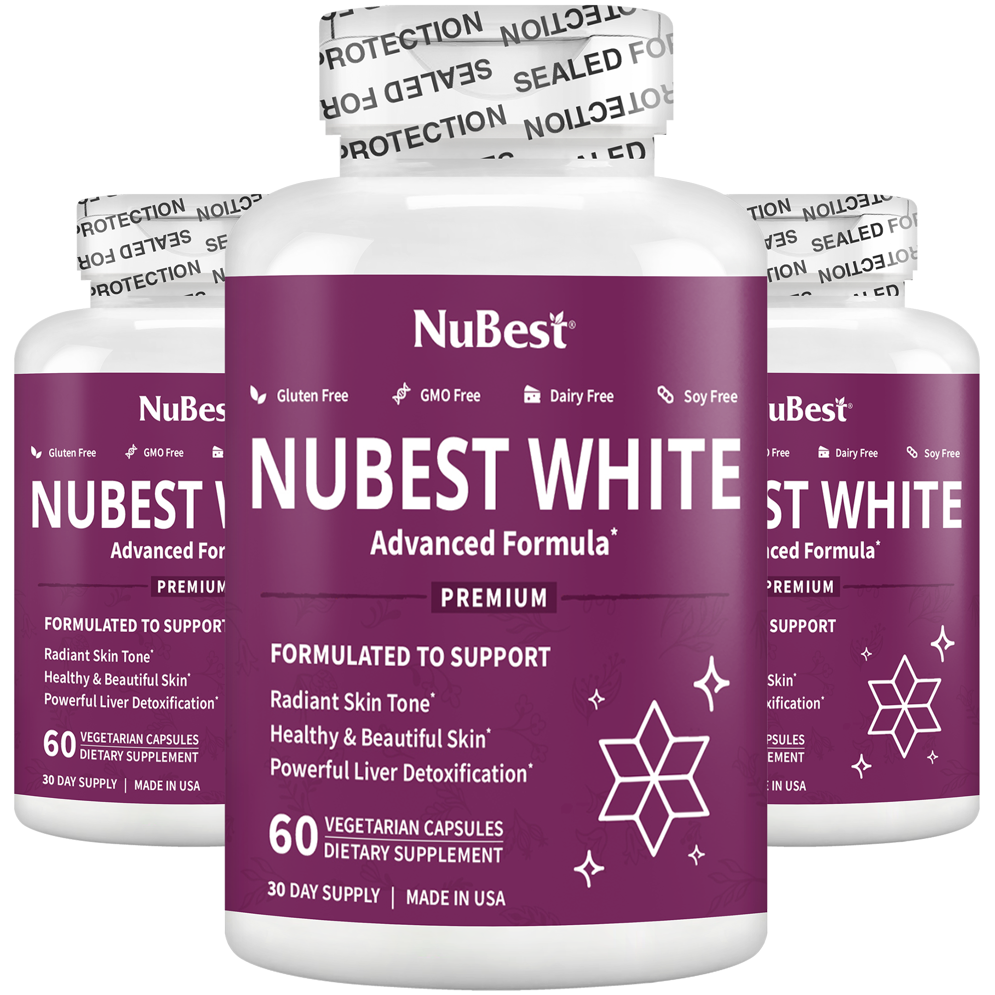 NuBest White, Skin Brightening Formula, 60 Vegan Capsules by NuBest Nutrition®