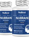 NuBest, NuBrain, Brain Booster, 60 Vegetarian Capsules by NuBest Nutrition®