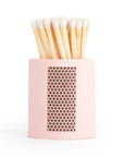 Pink Vessel with White Matchsticks by Enlighten the Occasion