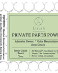 Natural Private Parts Powder - for men and women