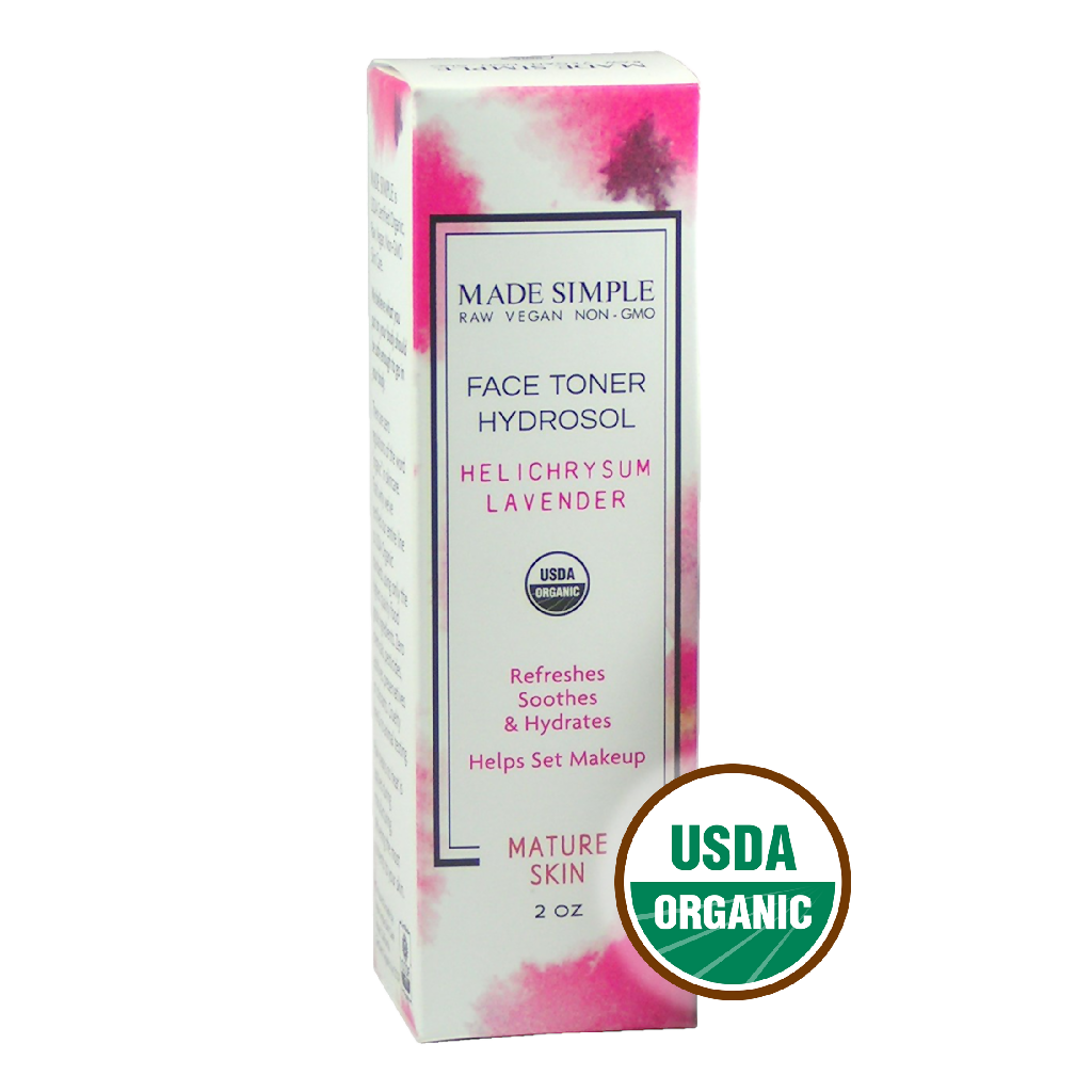 Certified Organic Vegan Helichrysum Lavender Face Toner