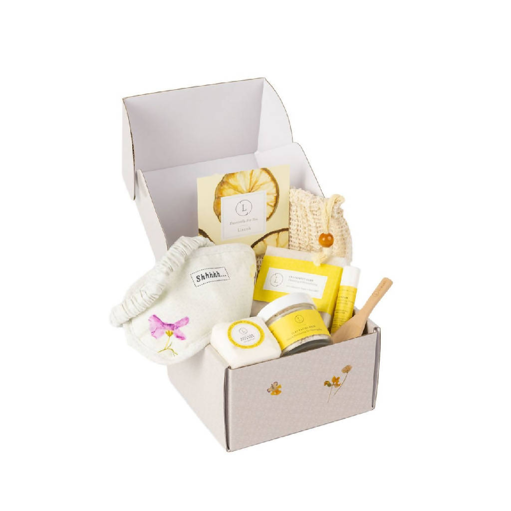 Citrus bath and body set, Natural skincare appreciation gift box