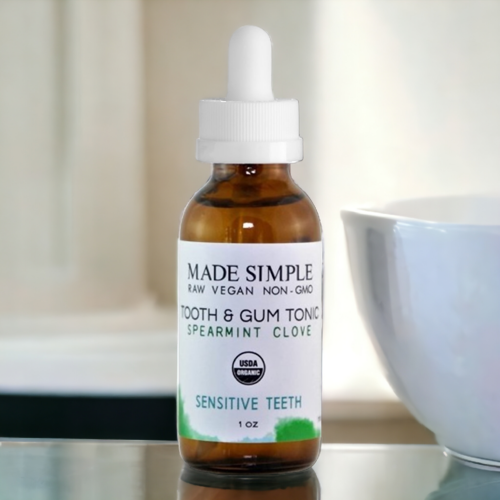 Certified Organic Vegan Spearmint Clove Tooth &amp; Gum Tonic