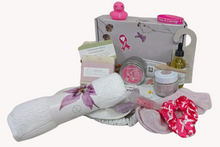 Load image into Gallery viewer, Breast cancer Awareness Gift Box - for a warrior / survivor / support care pamper package -  Natural Lavender Bath &amp; Body Relaxing Package
