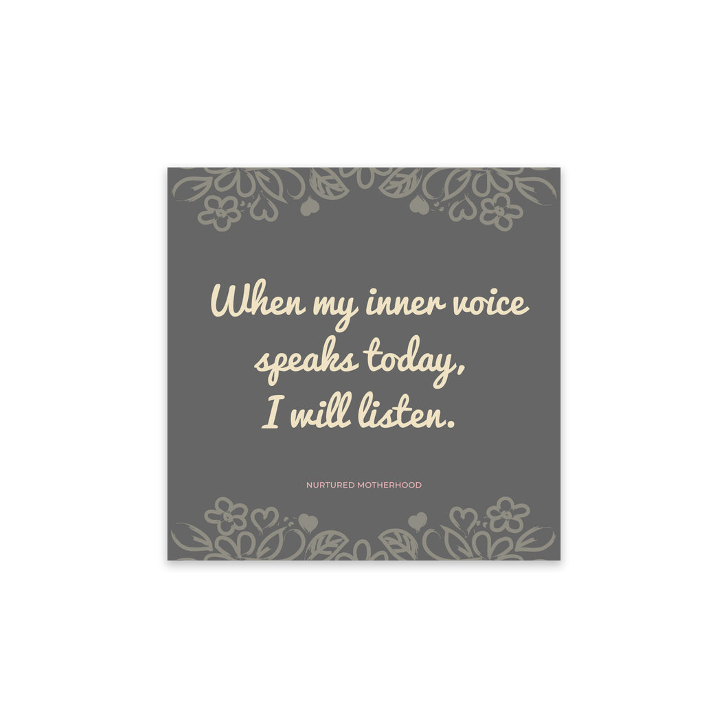 Momtra Card - When my inner voice speaks today...