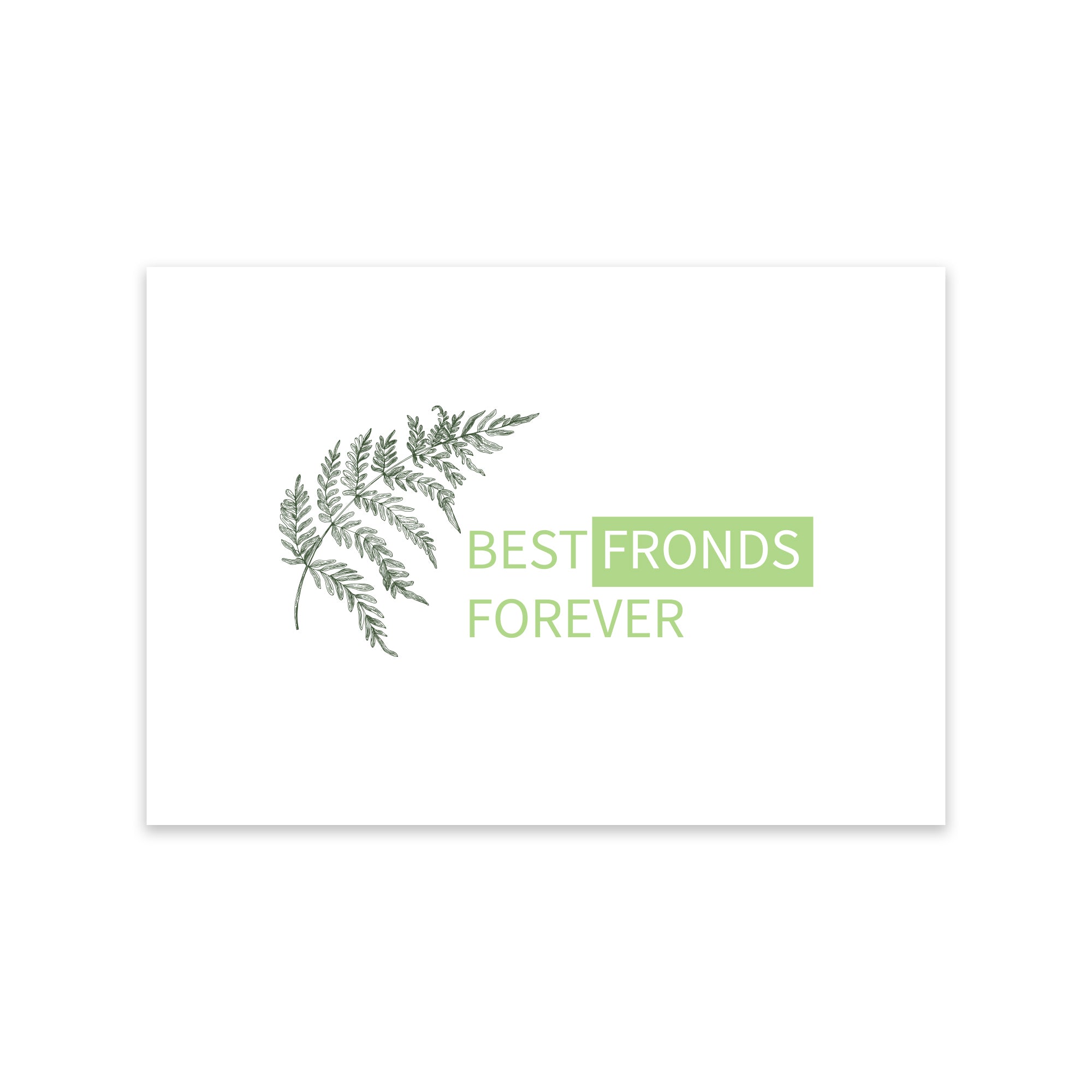 Notecard - Best Fronds Forever