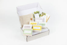 Load image into Gallery viewer, Gift set of 6 Natural Soap Bars - hand made cold process with essential oils

