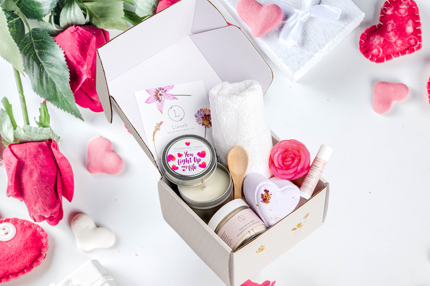Mother&#39;s day - Natural Skincare Gift Box, Cute LOVE Special Gift Box, Mother&#39;s Day Gift