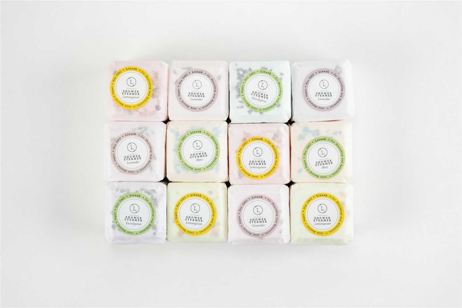 Shower Steamers, Set of 12 big fizzies, Cheer up Gift Set, Relaxing Gift Box