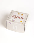 Name personalized Lavender skincare products gift box - lizush