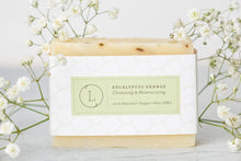 Load image into Gallery viewer, Eucalyptus Natural Handmade Soap Bar, Fresh Cold Process Soap
