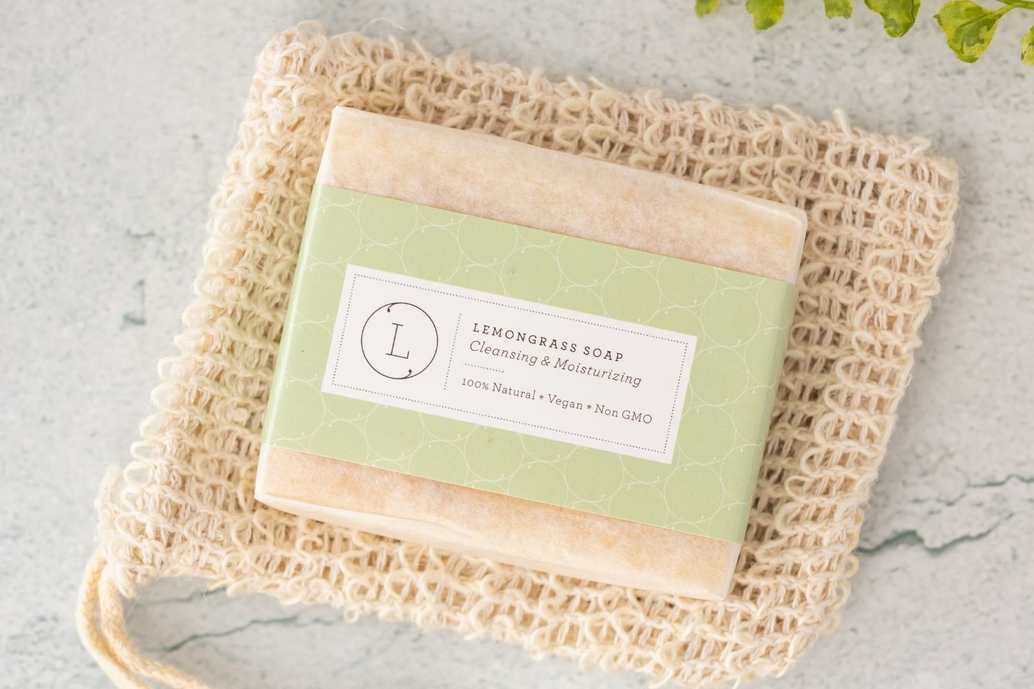 Lemongrass Natural Soap Bar, Handmade Body Soap Gift