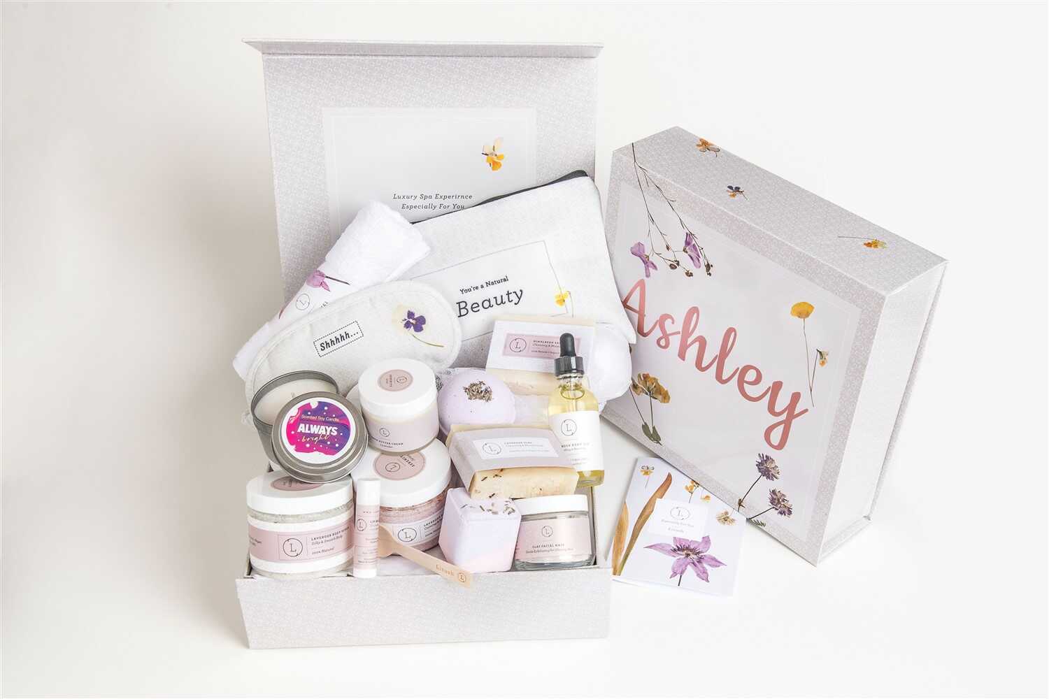 A Special Day Gift, Birthday Gift Basket, Lavender Natural Bath &amp; Body