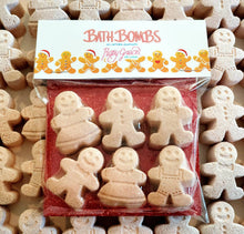 Load image into Gallery viewer, Gingerbread Mini Bath Bomb 6 Pack
