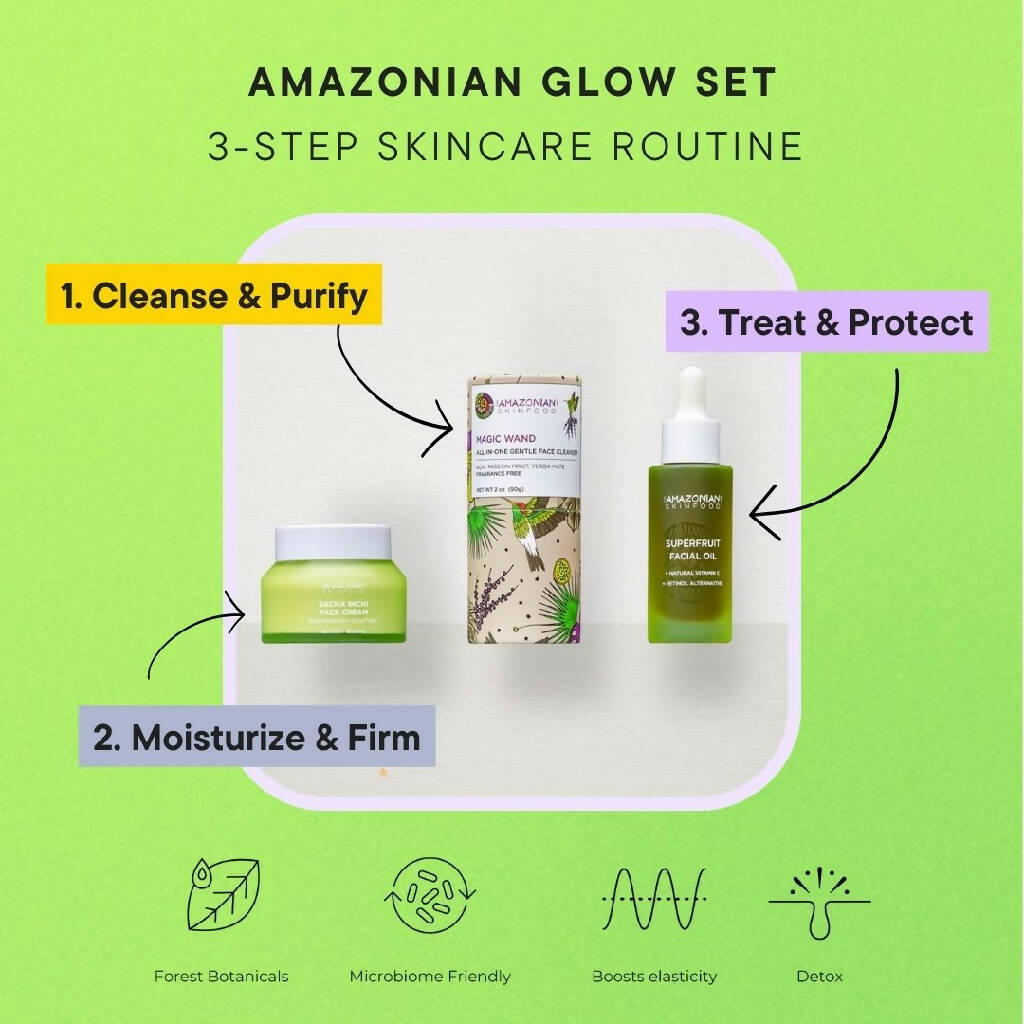 Amazonian Glow 3-Step Skincare Set