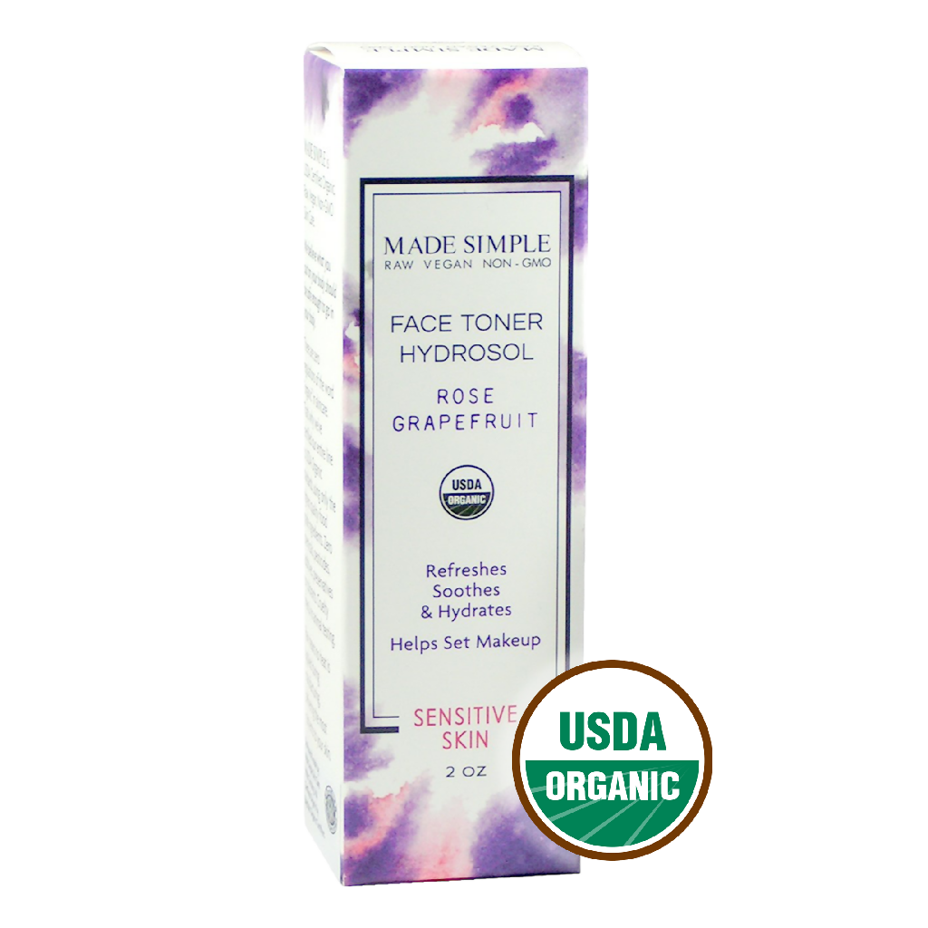 Certified Organic Vegan Rose Grapefruit Face Toner