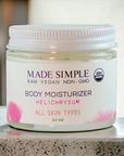 Made Simple Skin Care certified organic raw vegan nonGMO helichrysum moisturizer jar (metal)2