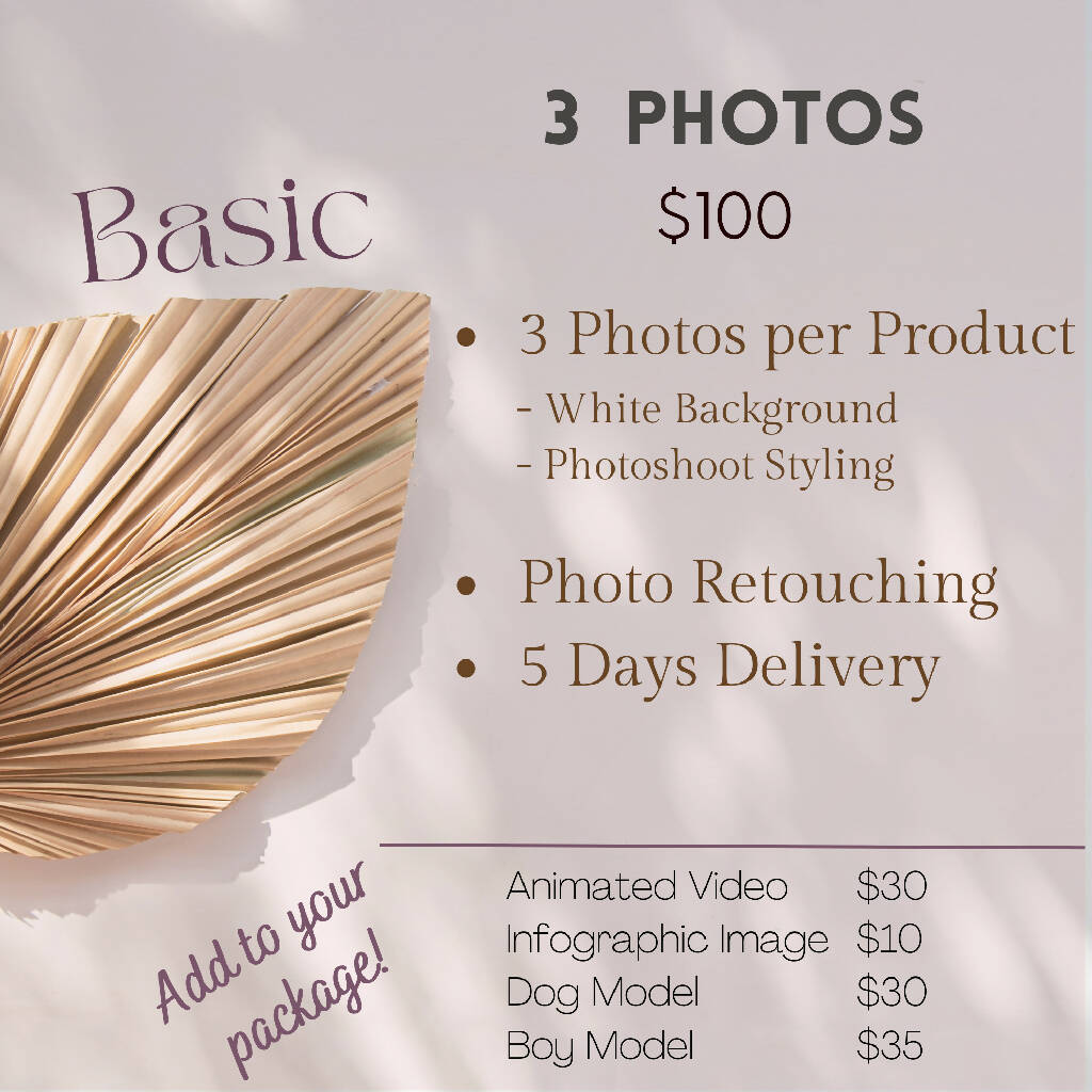 BASIC - Maximize Your Product Selling Potential With Professional Expert Product Photography