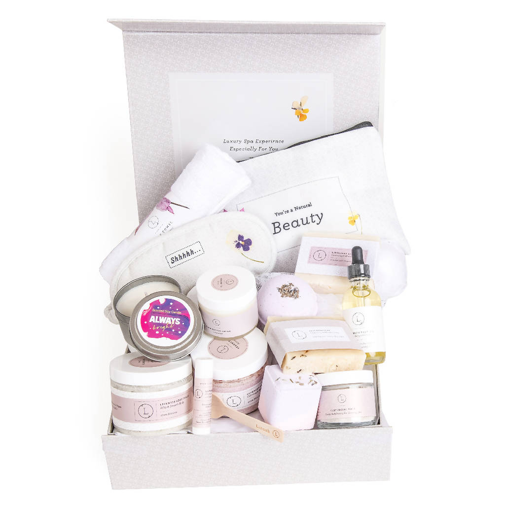 A Special Day Gift, Birthday Gift Basket, Lavender Natural Bath &amp; Body