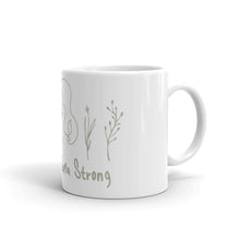 Load image into Gallery viewer, Crunchy Mama Strong glossy mug - white
