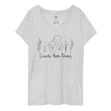 Load image into Gallery viewer, Crunchy Mama Strong Women’s Recycled V-neck t-shirt
