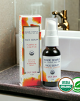 Made Simple Skin Care certified organic raw vegan nonGMO crueltyfree pumpkin juniper face serum bottlebox2a